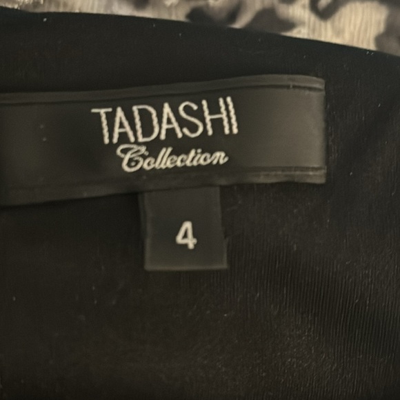 Tadashi Shoji Silk Animal Print Shutter Pleat Bandage Bodycon Midi Dress size 4 - Picture 4 of 6